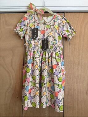 Matilda Jane Lucky Charm Dress w/ Bow Size 6 NWT